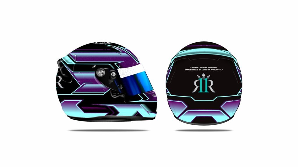 artes de capacetes para pilotos de kart 8